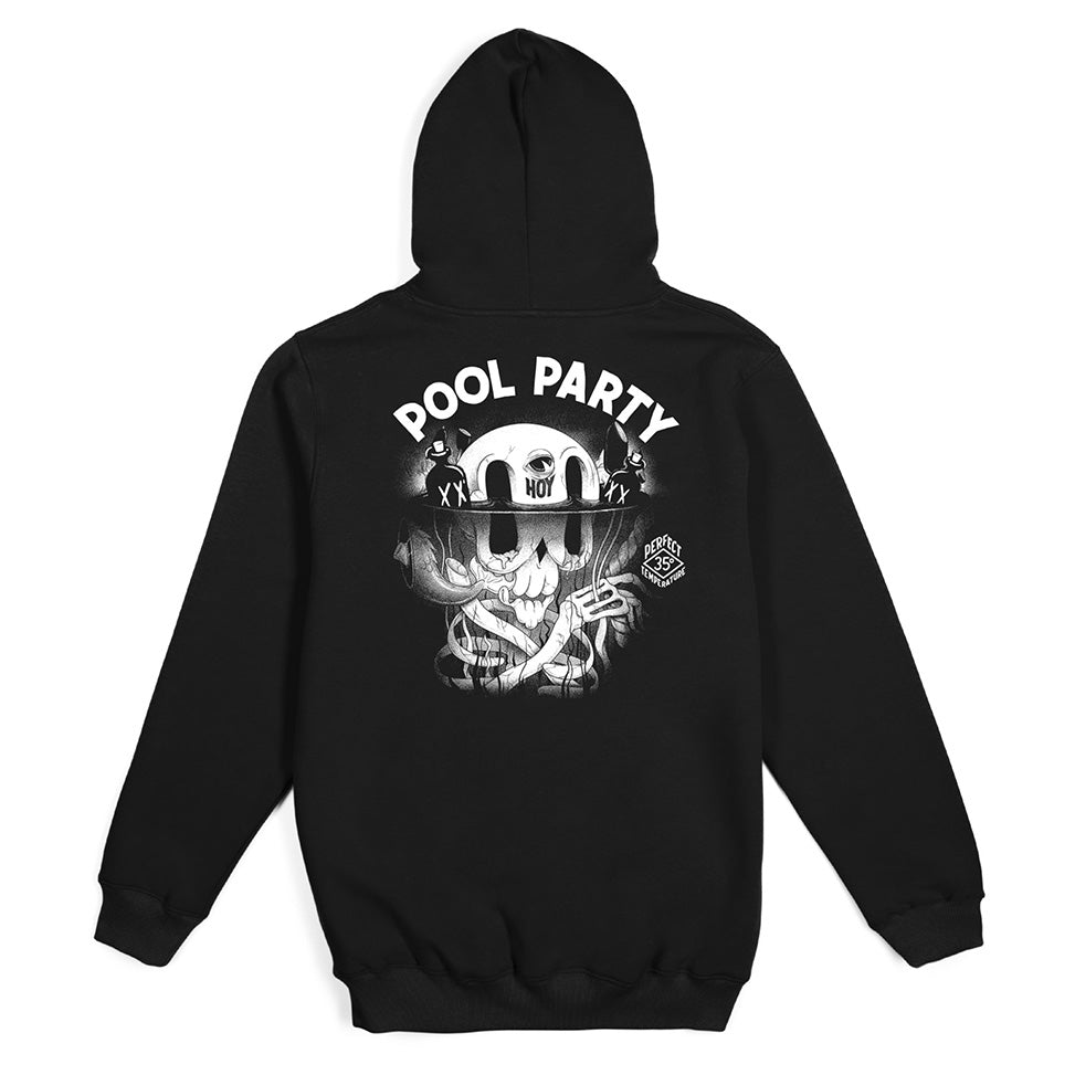 THE DUDES - POOL PARTY CLASSIC HOODIE - BLACK