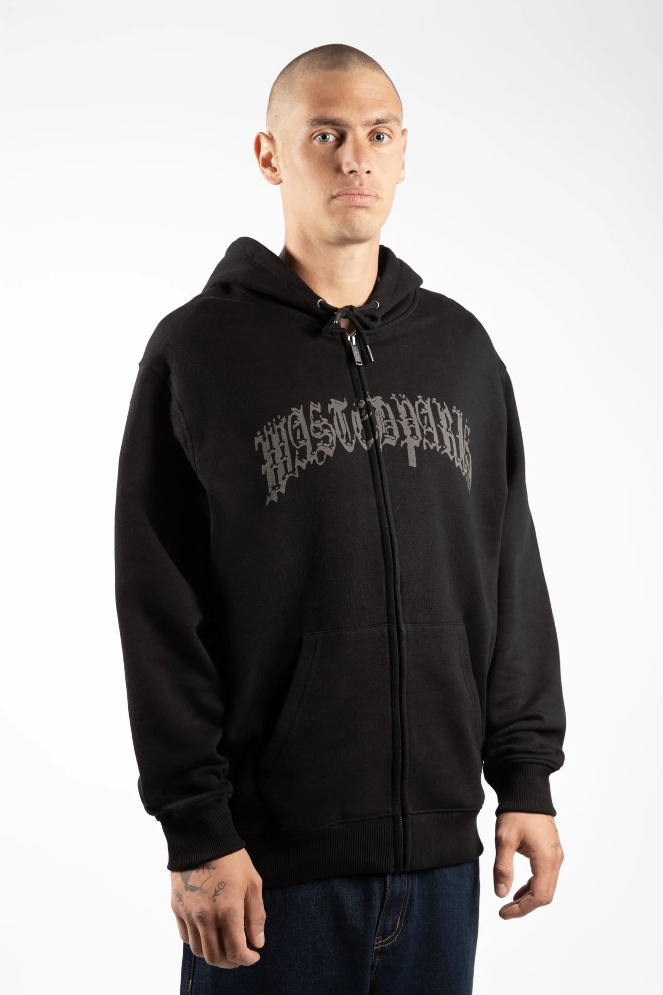 WASTED PARIS - CHROME ZIP HOOD - BLACK