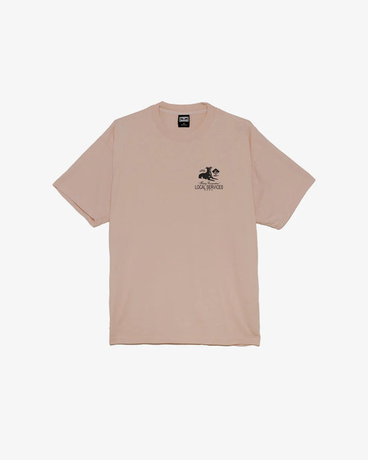 OBEY - HEAVY CONNECTION HEAVYWEIGHT TEE - WARM TAUPE