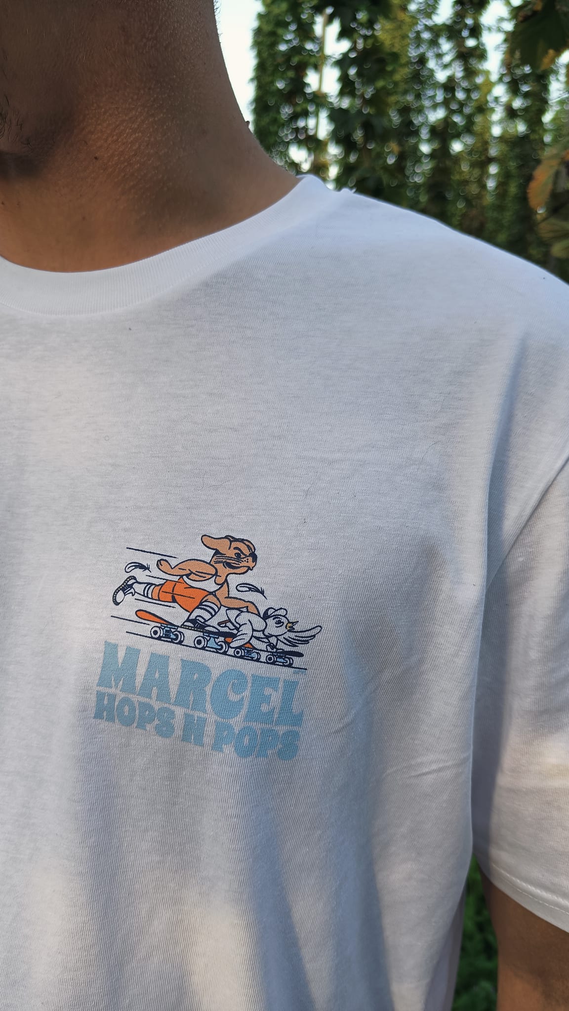 MARCEL - HOPS N POPS TEE - WHITE