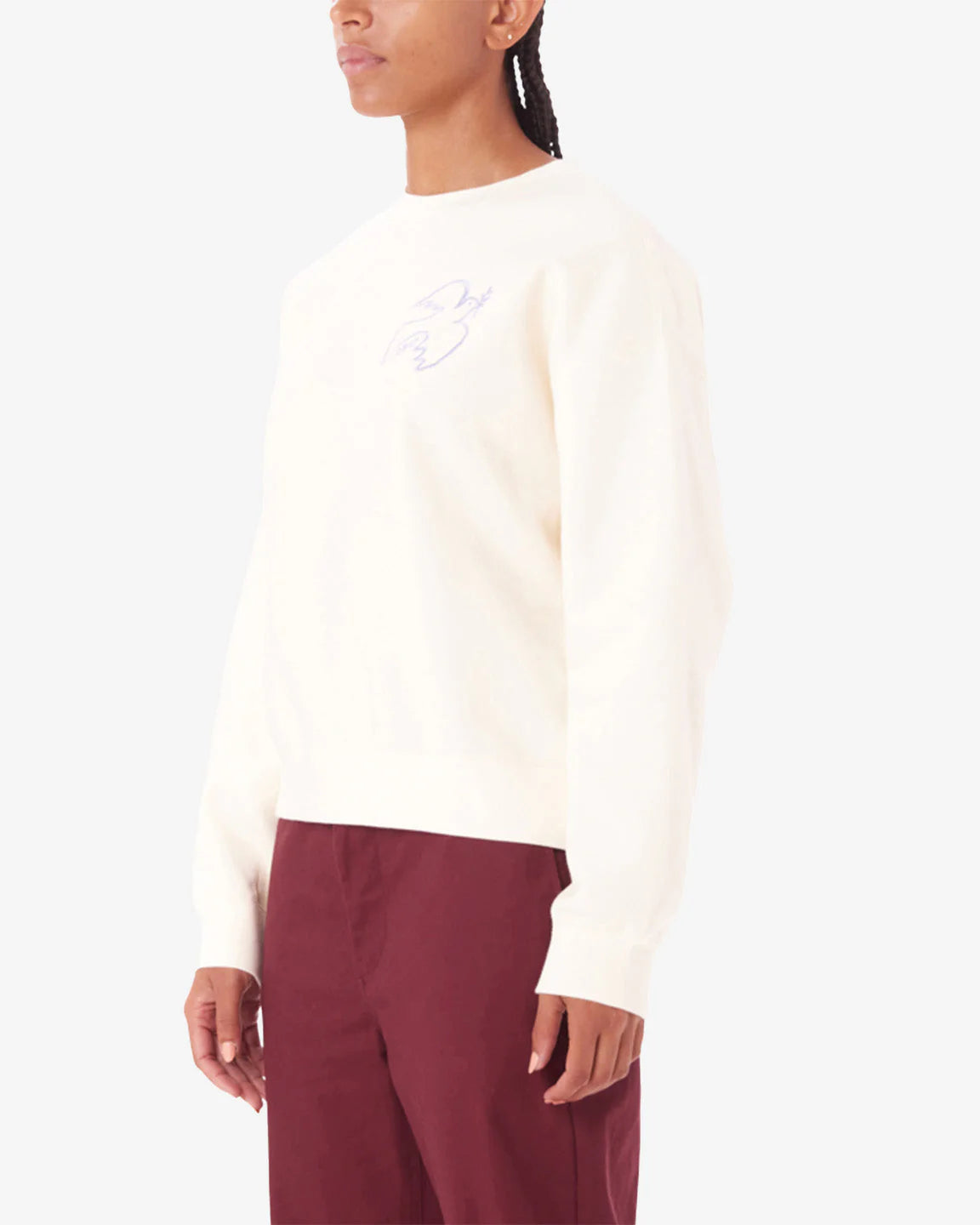 OBEY - PEACE DOVE CREWNECK - UNBLEACHED