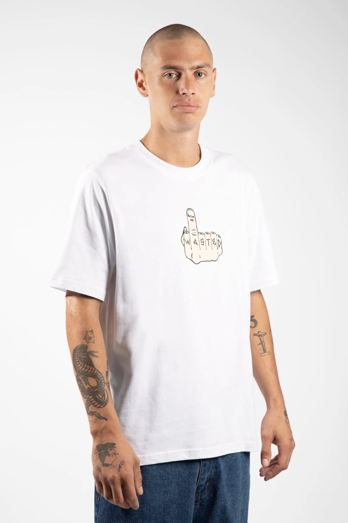 WASTED PARIS - MIDDLE TEE - WHITE