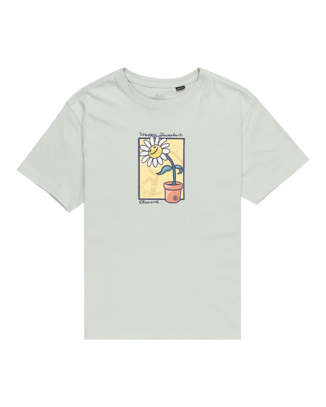 ELEMENT - HAPPY FACE PLANT SS YOUTH TEE - ICE FLOW