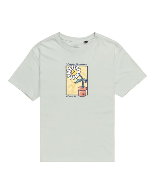 ELEMENT - HAPPY FACE PLANT SS YOUTH TEE - ICE FLOW