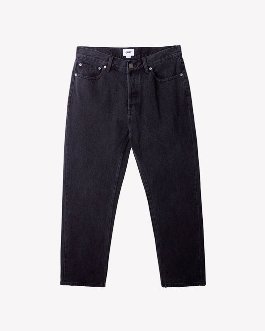 OBEY - HARDWORK DENIM - FADED BLACK