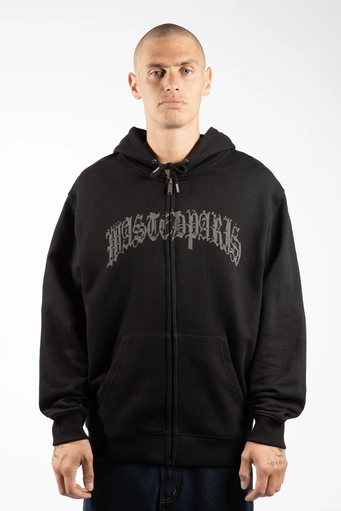 WASTED PARIS - CHROME ZIP HOOD - BLACK