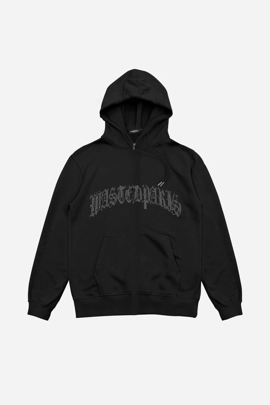 WASTED PARIS - CHROME ZIP HOOD - BLACK