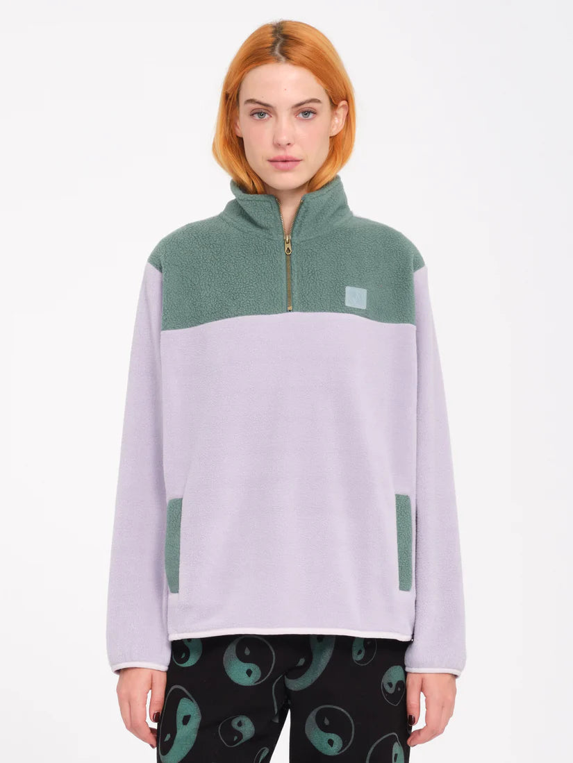 VOLCOM - PHEELIN IT MOCK NECK - LAVENDER