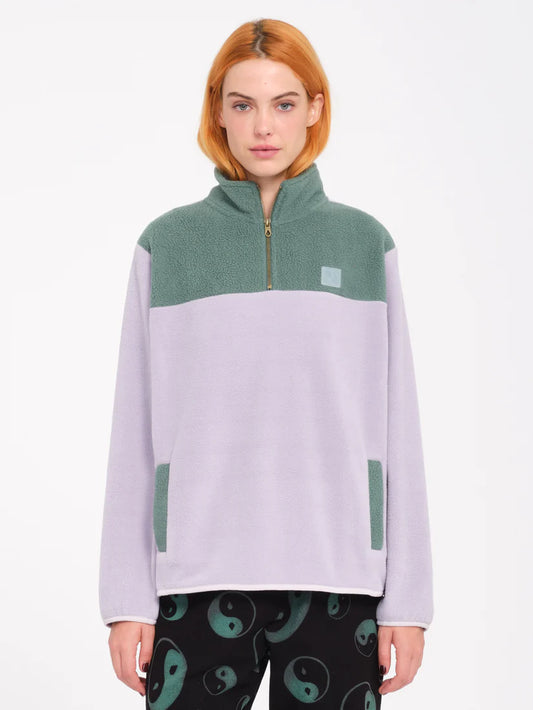 VOLCOM - PHEELIN IT MOCK NECK - LAVENDER