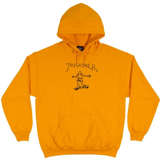 THRASHER - GONZ HOOD - GOLD