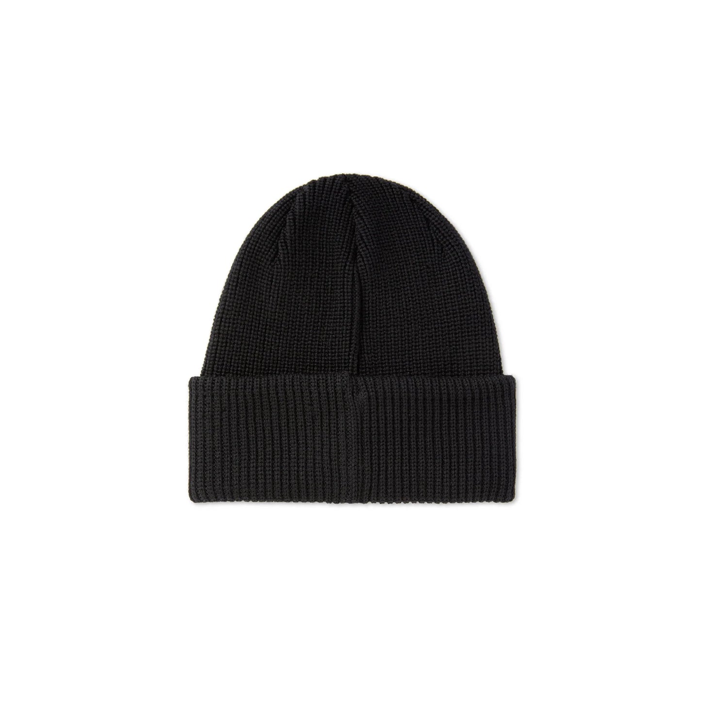 POLAR - DOUBLE FOLD MERINO BEANIE - BLACK