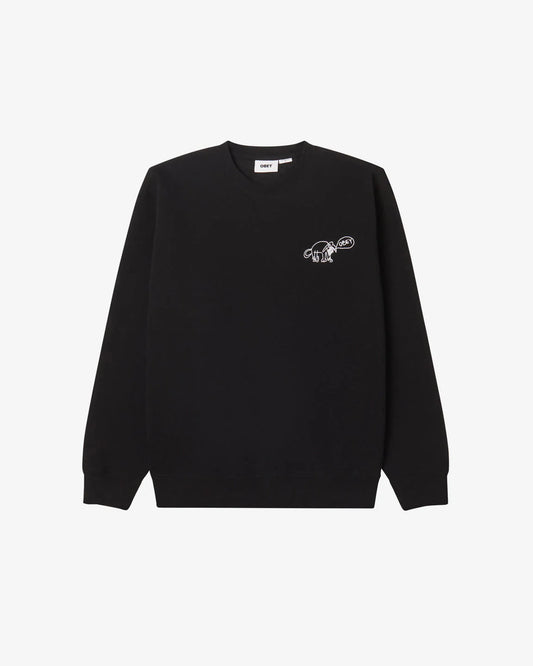 OBEY - DOG DOODLE PREMIUM CREWNECK - BLACK