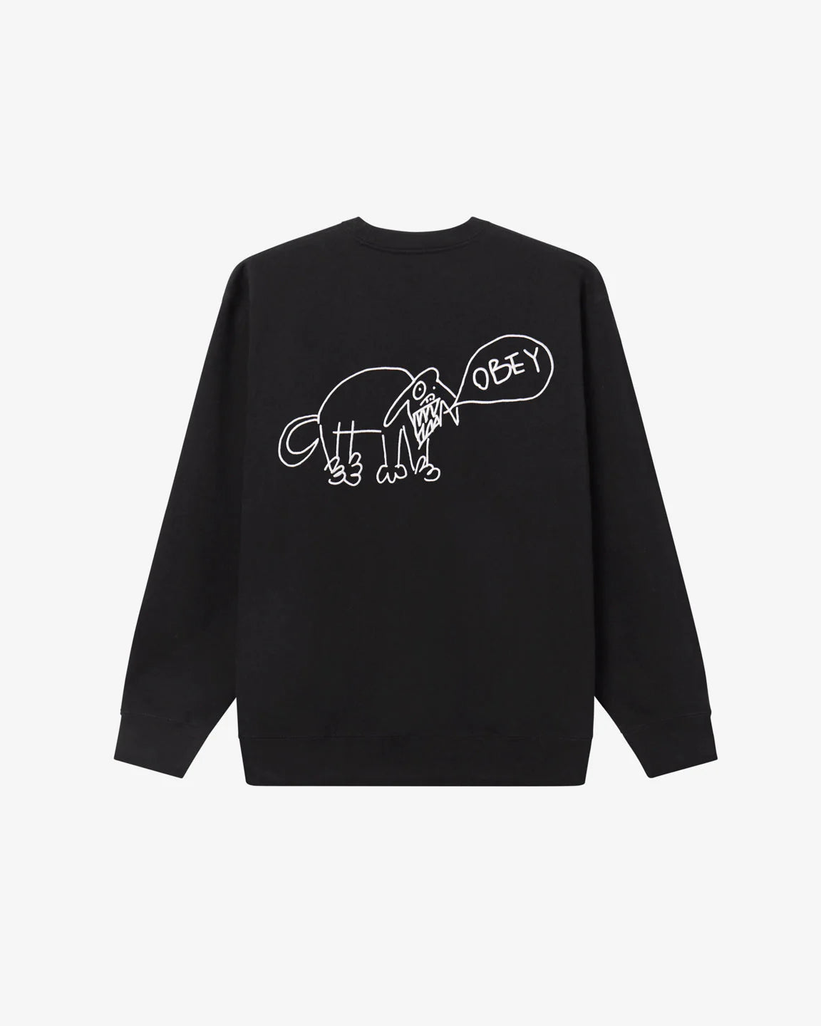 OBEY - DOG DOODLE PREMIUM CREWNECK - BLACK