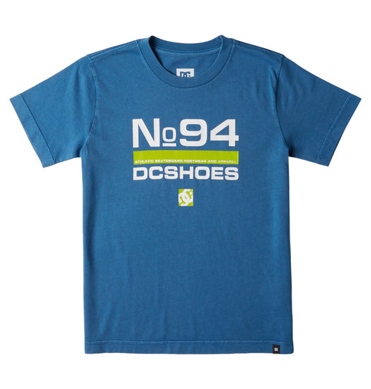 DC - NO 94 SS YOUTH TEE - DARK BLUE ENZYME WASH