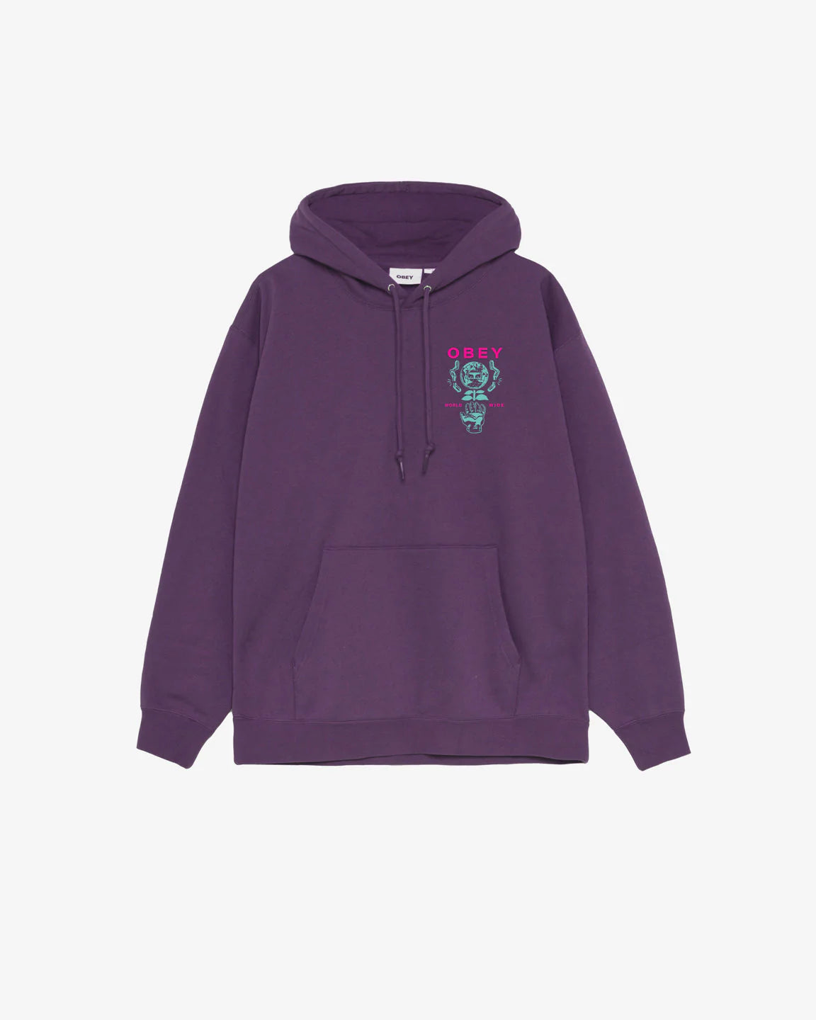 OBEY - HELPING HAND PREMIUM HOOD - PLUM PERFECT