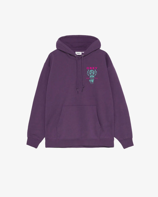 OBEY - HELPING HAND PREMIUM HOOD - PLUM PERFECT