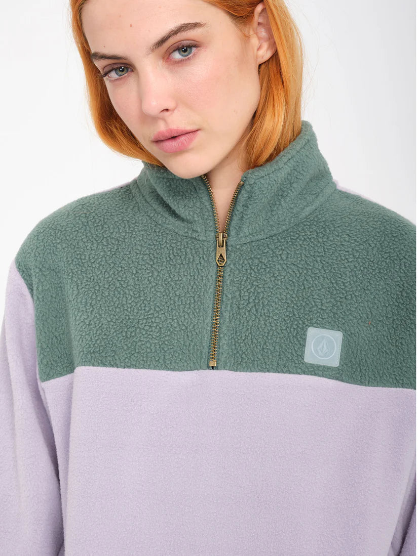 VOLCOM - PHEELIN IT MOCK NECK - LAVENDER