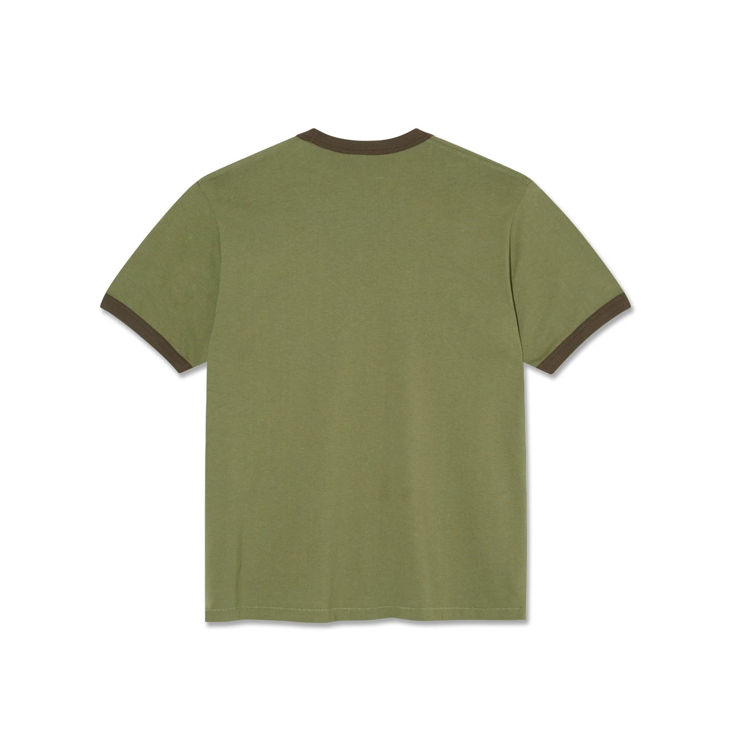 POLAR - RINGER TEE - ARMY GREEN/BROWN