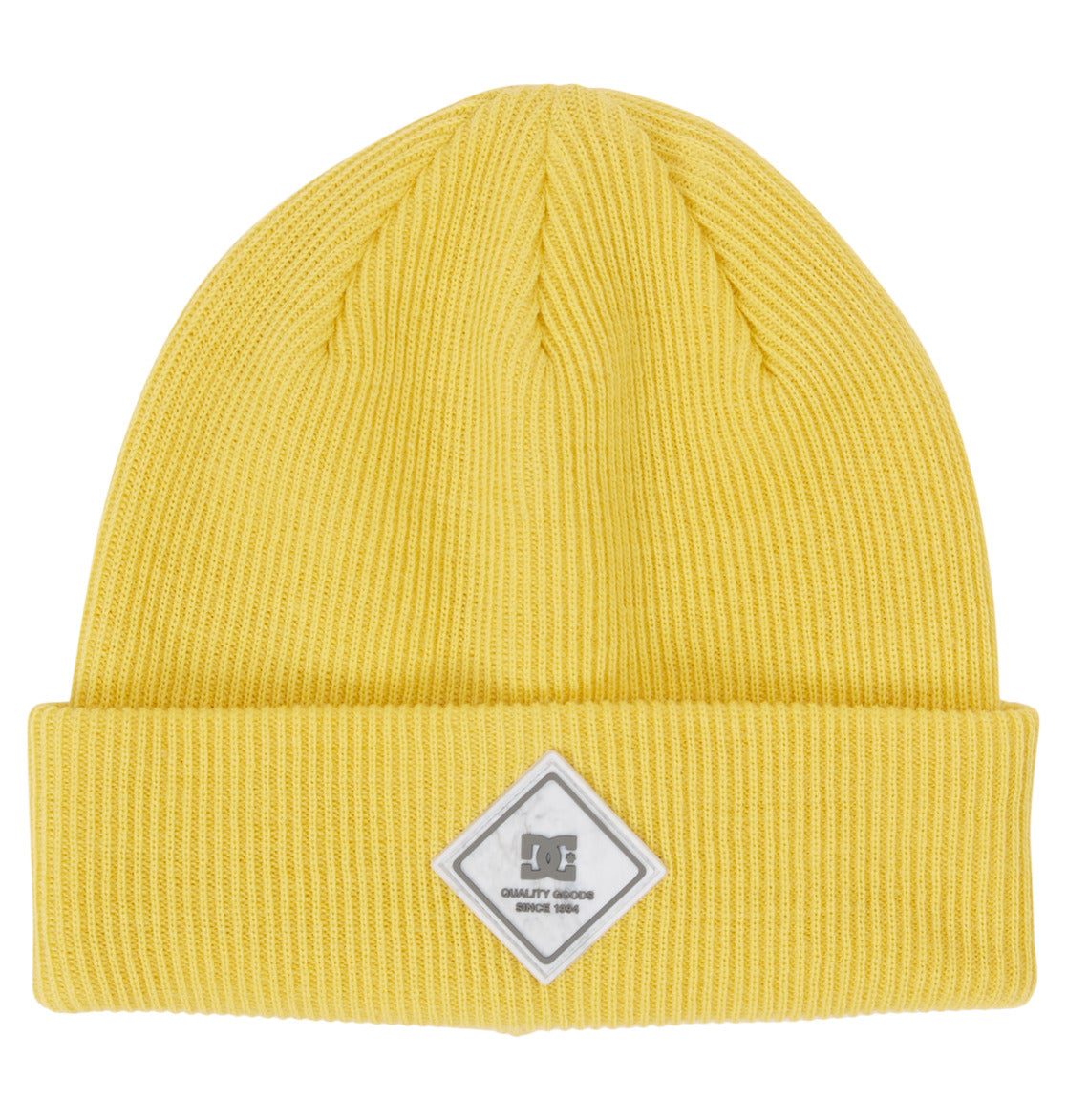 DC - LABEL BEANIE - CREAM GOLD