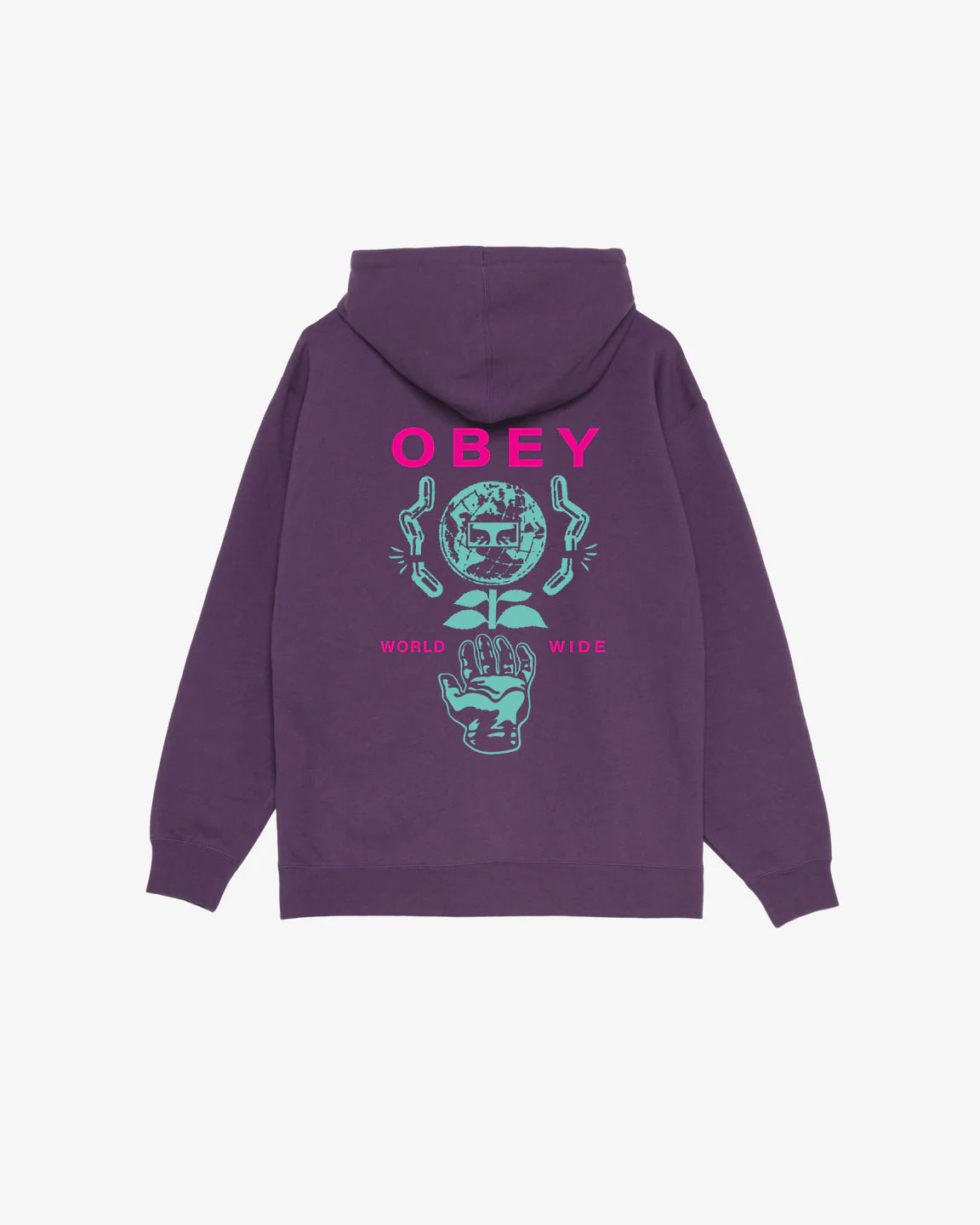 OBEY - HELPING HAND PREMIUM HOOD - PLUM PERFECT