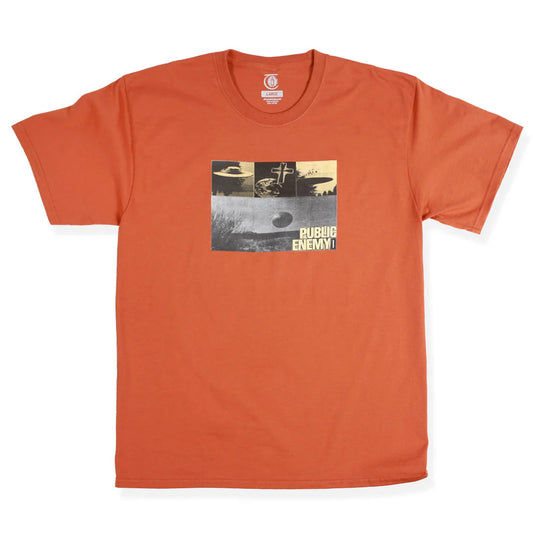 THEORIES OF ATLANTIS - PUBLIC ENEMY TEE - TEXAS ORANGE