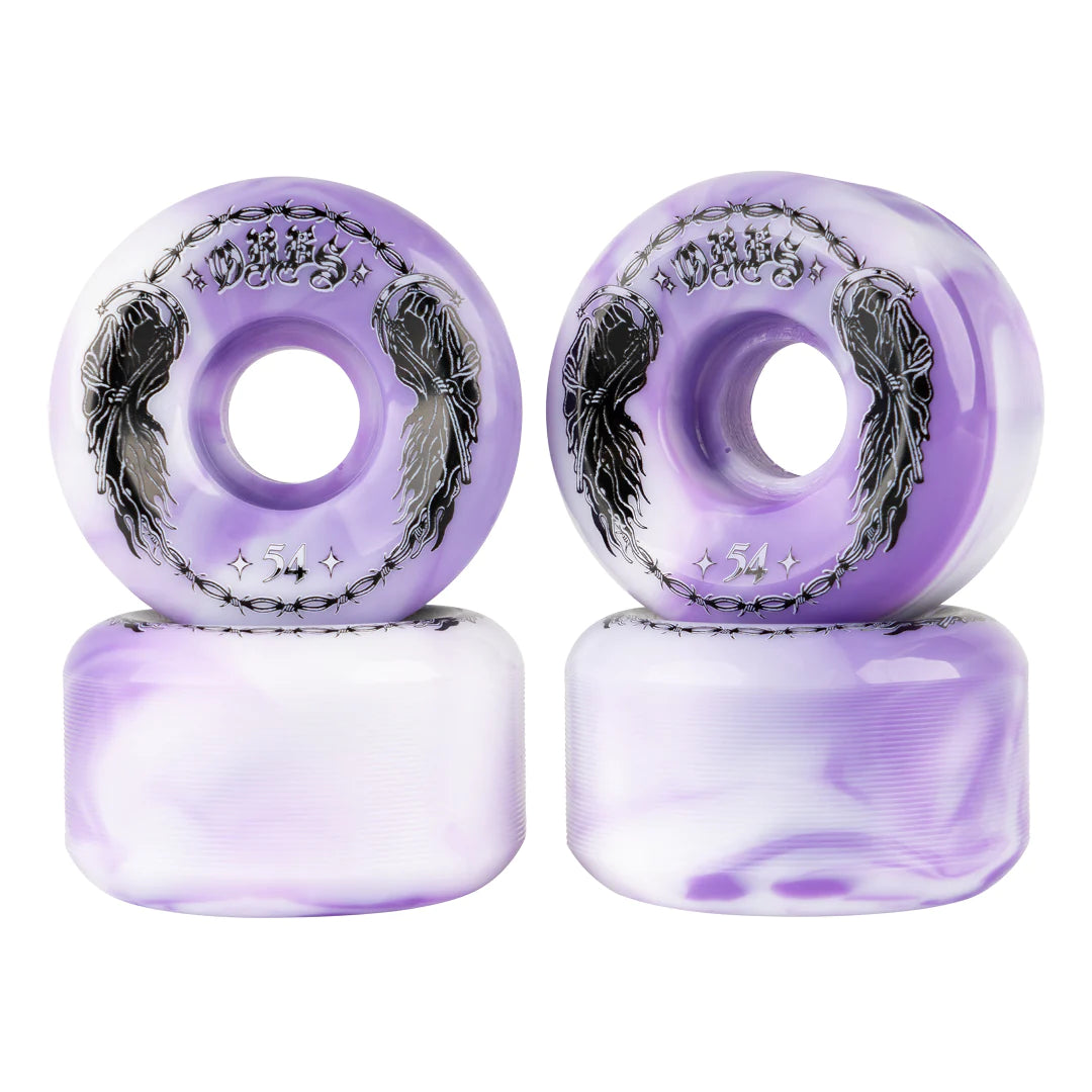 ORBS - SCPECTER SWIRLS - PURPLE/WHITE - 99A - 54MM