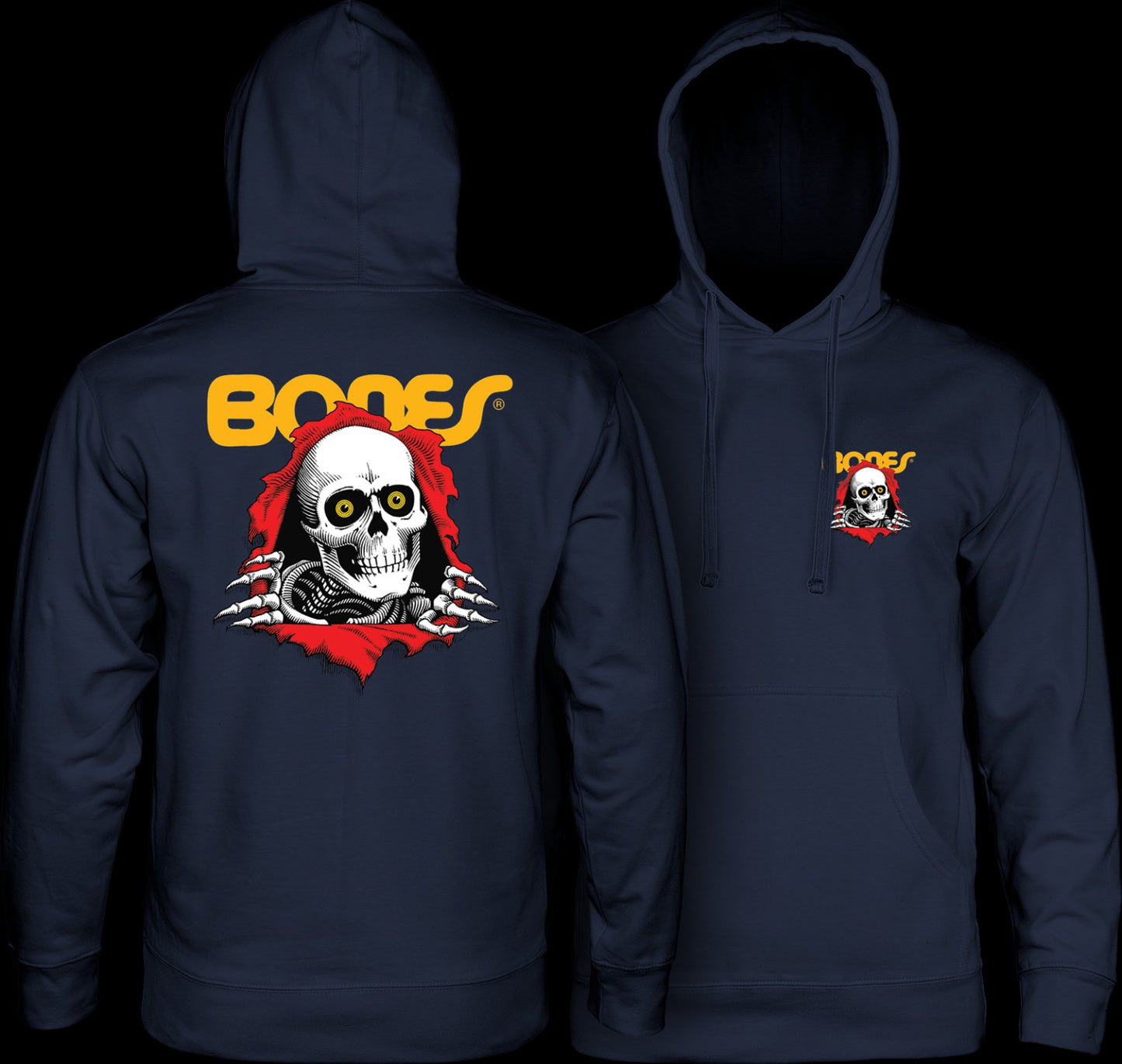 POWELL PERALTA - RIPPER MIDWEIGHT HOOD - NAVY