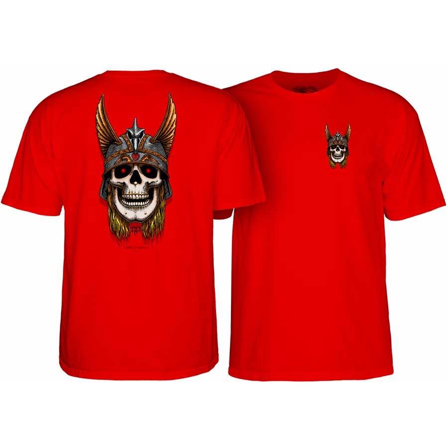 POWELL PERALTA - ANDY ANDERSON SKULL TEE - RED