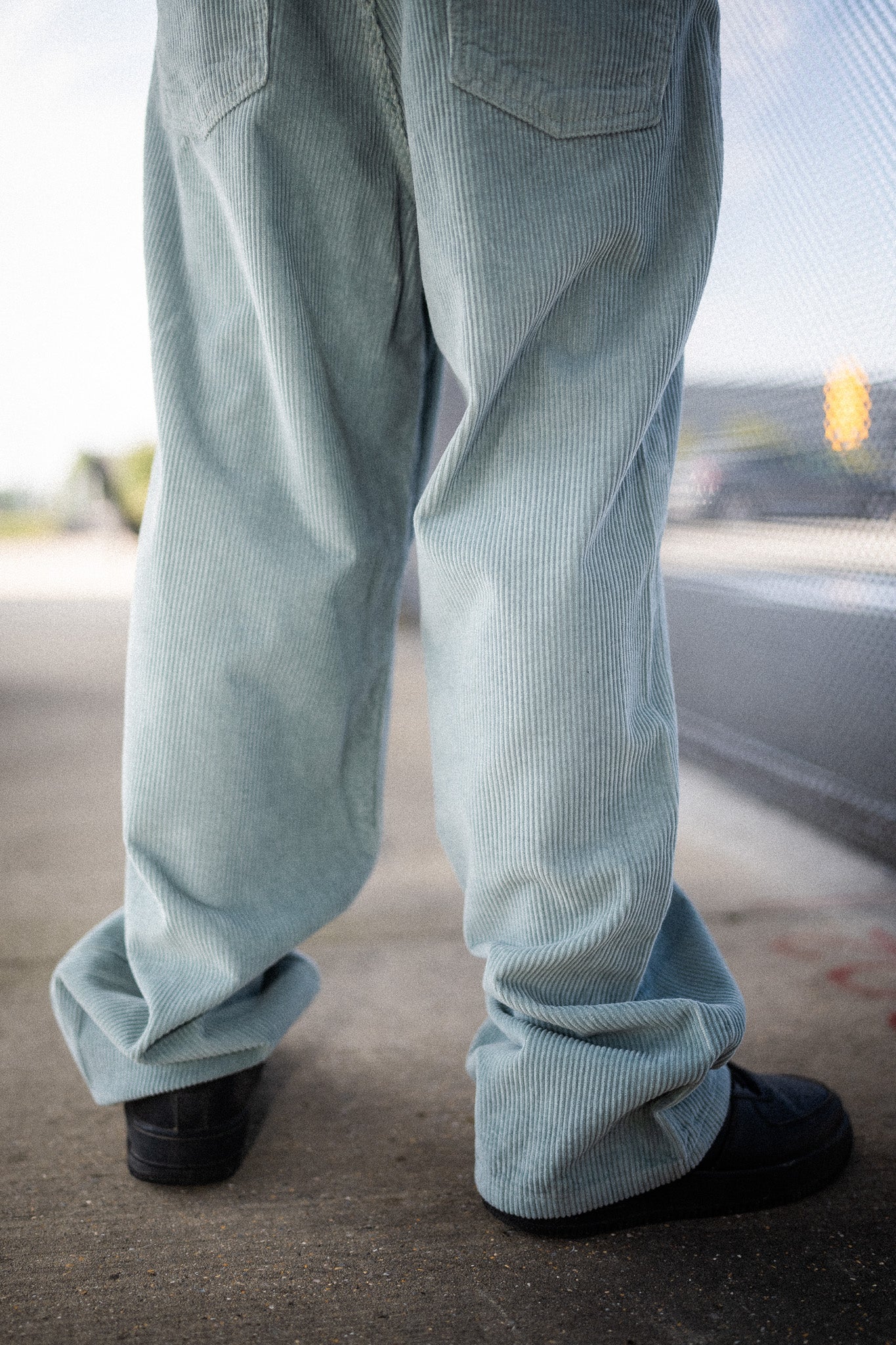 KEEP IT CLEAN - LOOSE PANT CORDUROY - AQUA MINT