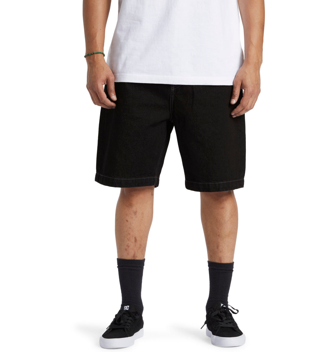 DC - WORKER BAGGY DENIM SHORT - BLACK