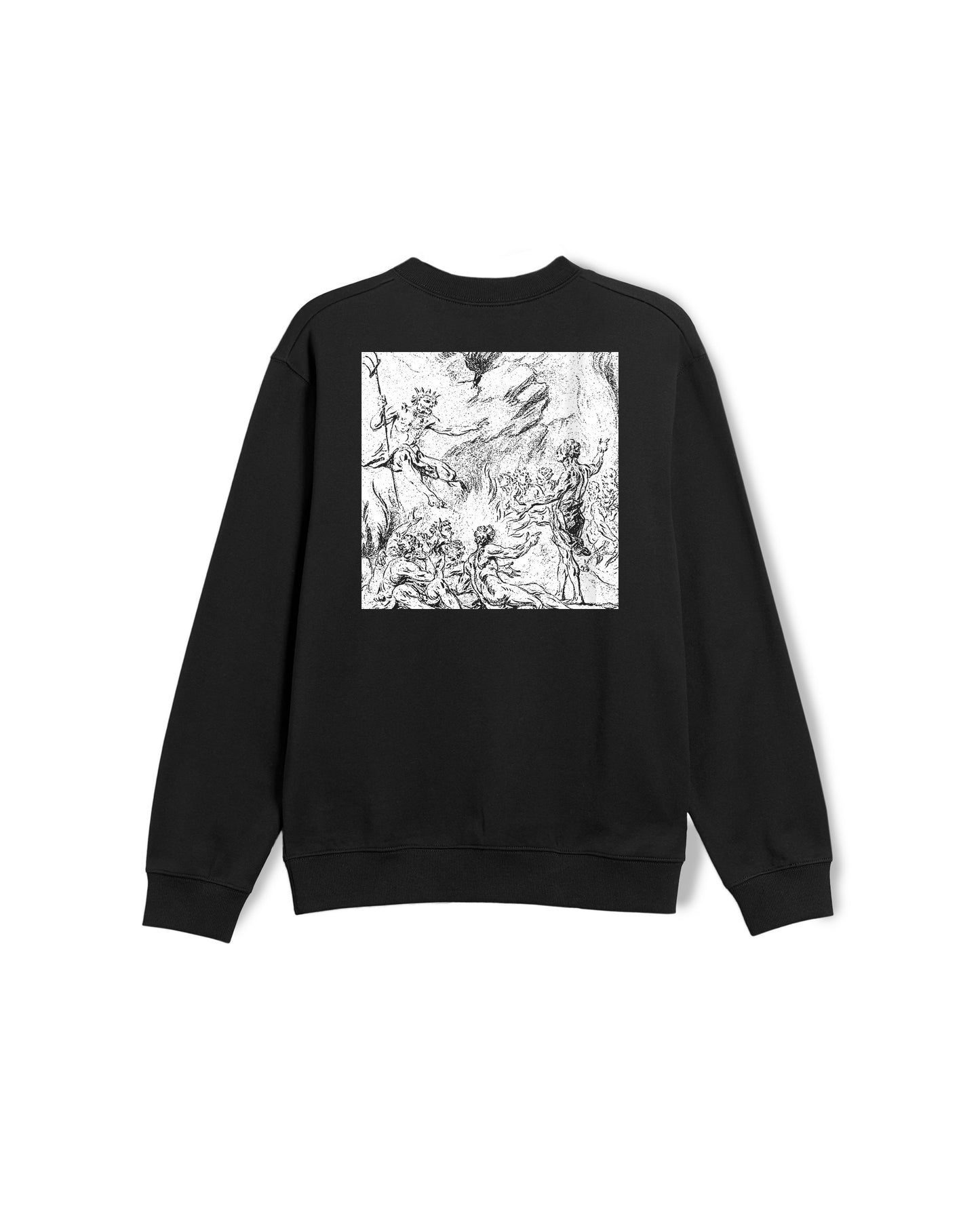 POETIC COLLECTIVE - DEMON CREWNECK - BLACK