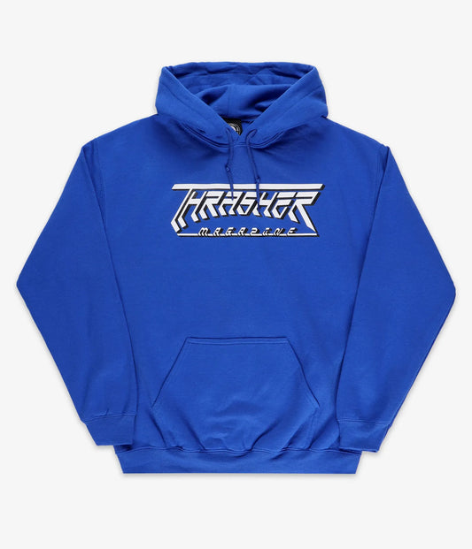 THRASHER - FUTURE LOGO HOOD - ROYAL BLUE