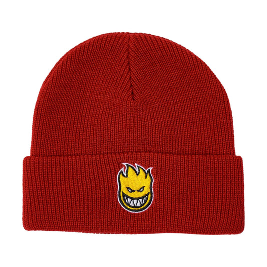 SPITFIRE - BIGHEAD FILL CUFF BEANIE - DARK RED/GOLD