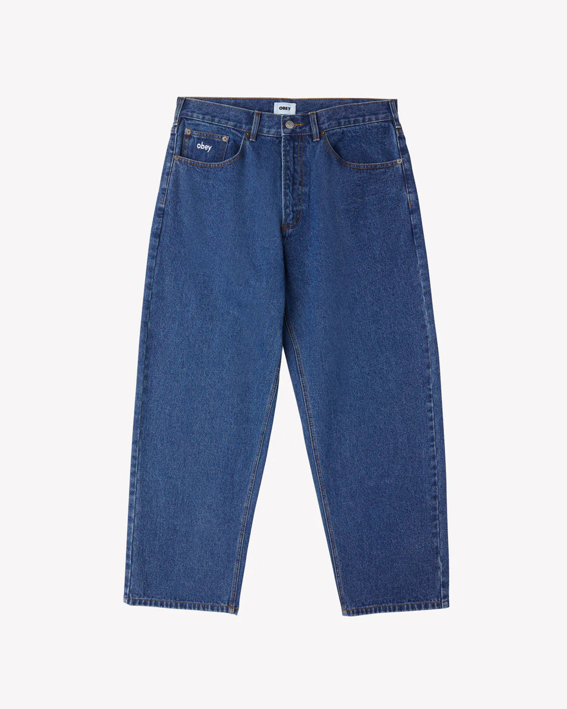 OBEY - BIGWIG BAGGY DENIM - STONE WASH INDIGO