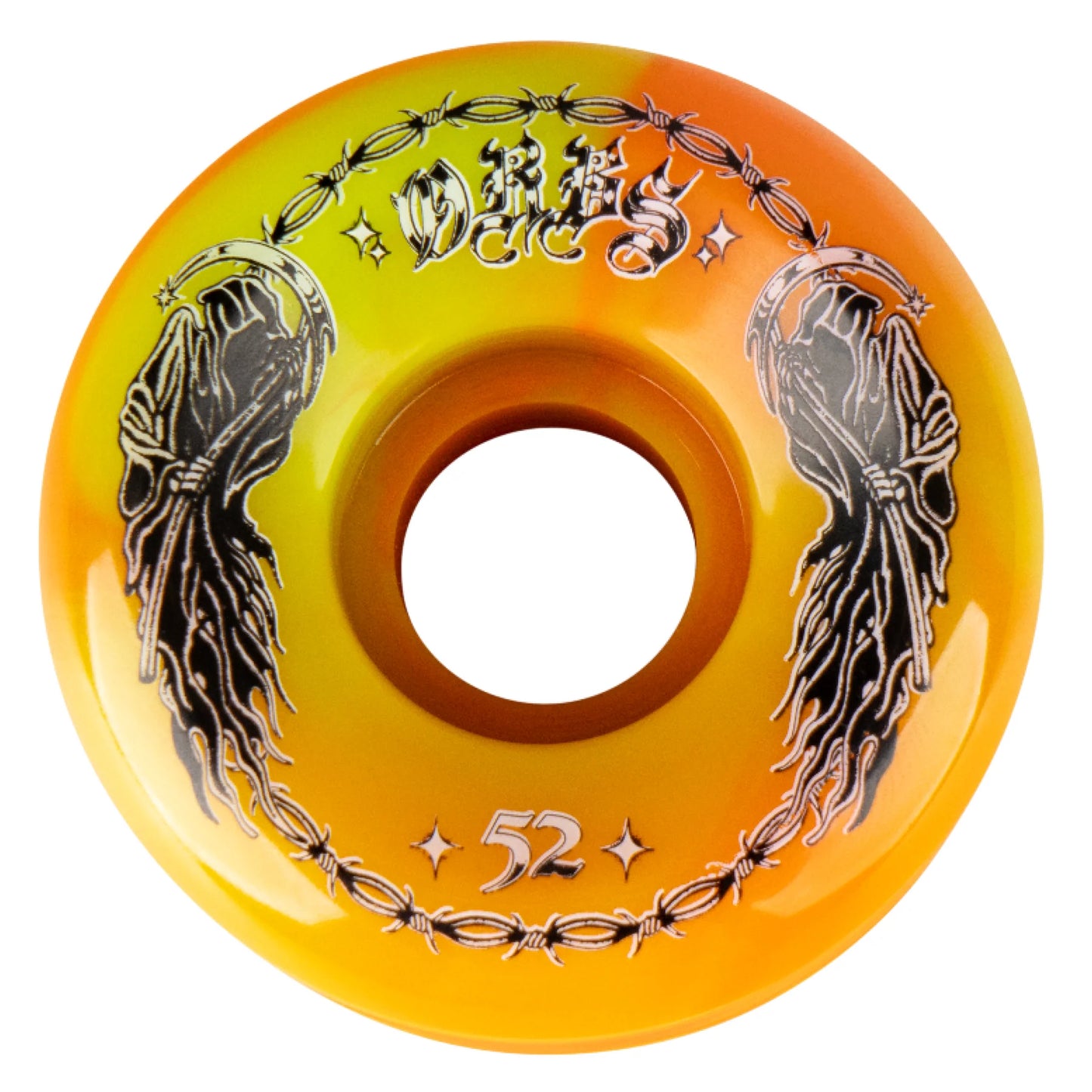 ORBS - SCPECTER SWIRLS - GREEN/ORANGE - 99A - 52MM