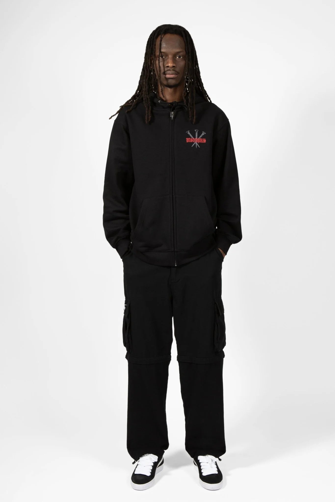 WASTED PARIS - STAKE ZIP HOOD - BLACK