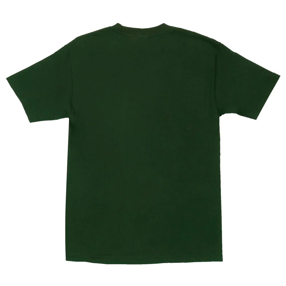 SANTA CRUZ x THRASHER - SCREAMING THRASHER LOGO TEE - FOREST GREEN