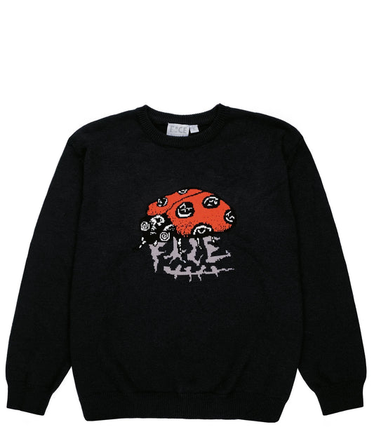 F*CE - SAMOR BUG KNITTED SWEATER - BLACK