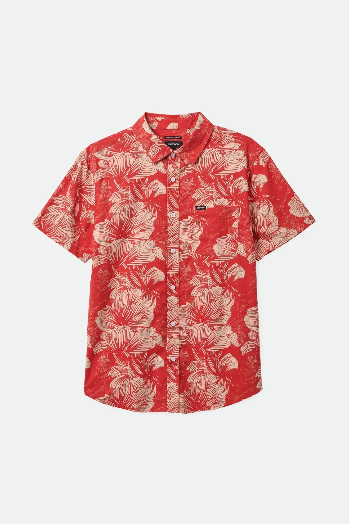 BRIXTON - CHARTER PRINT S/S WVN - CASA RED/OATMILK FLORAL