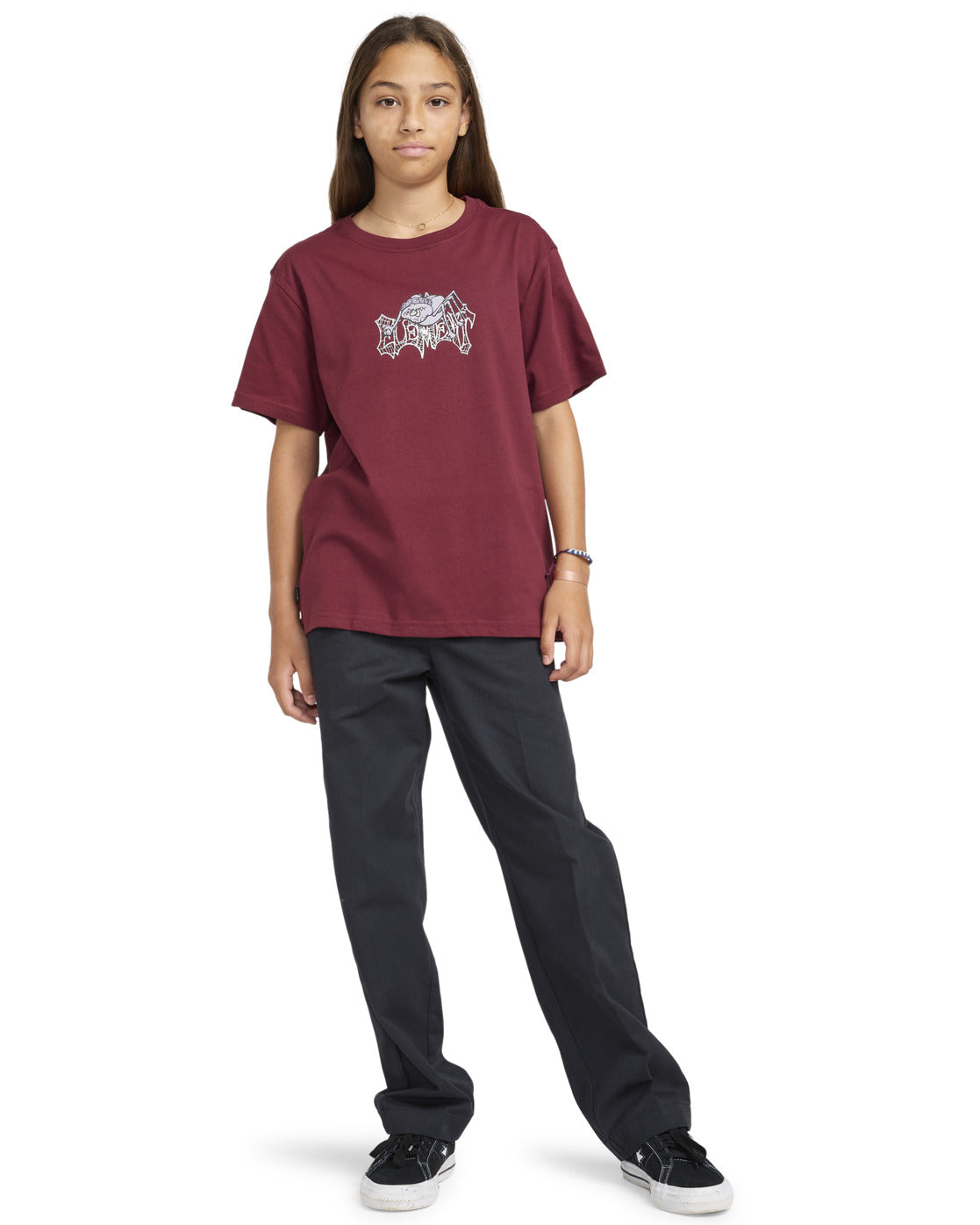 ELEMENT - SPIDER SS YOUTH TEE - TAWNY PORT