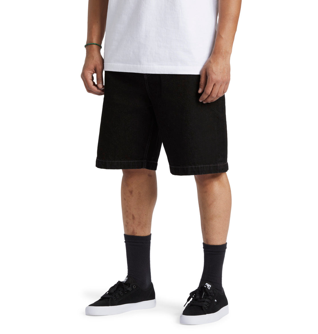 DC - WORKER BAGGY DENIM SHORT - BLACK