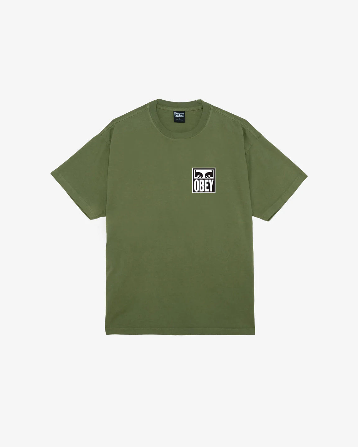 OBEY - EYES ICON HEAVYWEIGHT TEE - MOSS GREEN