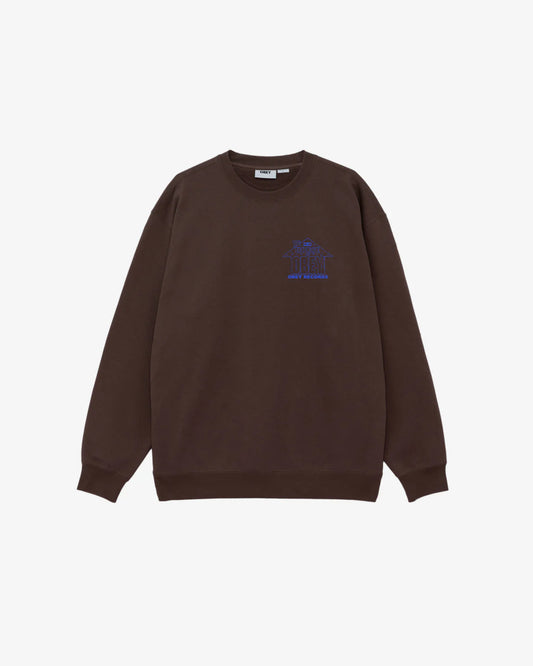 OBEY - HOUSE OF OBEY PREMIUM CREWNECK - JAVA BROWN