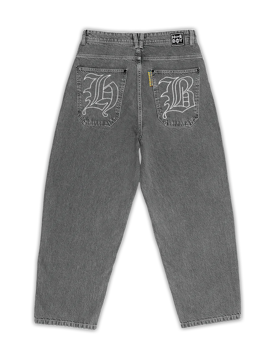 HOMEBOY - X-TRA MONSTER GOTHIC DENIM - WASHED GREY