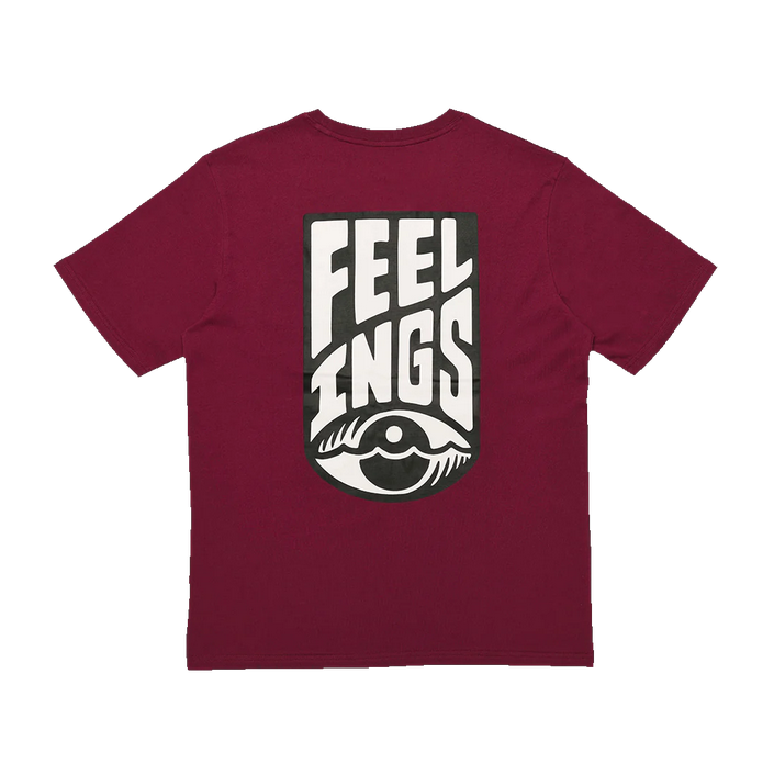 FEELINGS - LOGO TEE - BURGUNDY