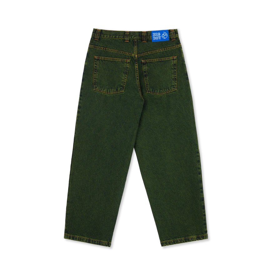 POLAR - BIG BOY JEANS - CHARTREUSE/BLUE