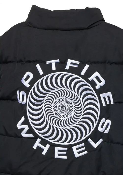 SPITFIRE - CLASSIC '87 SWIRL PUFFER JACKET - BLACK/WHITE