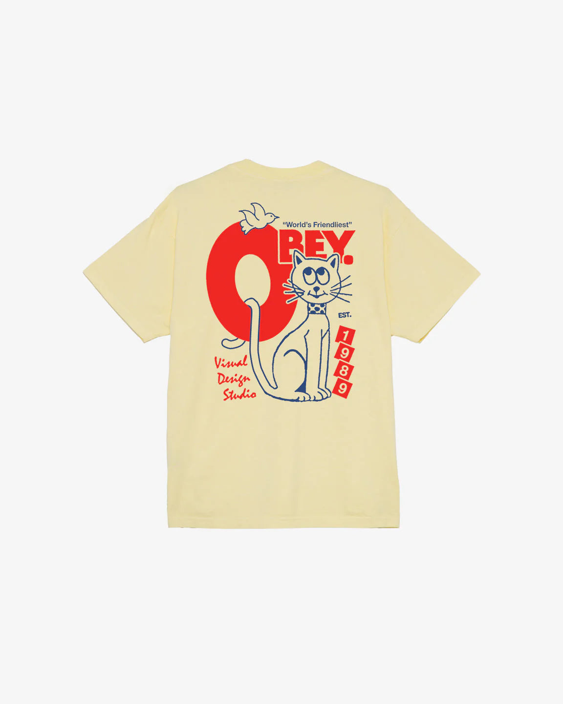 OBEY - WORLDS FRIENDLIEST HEAVYWEIGHT TEE - ANISE FLOWER