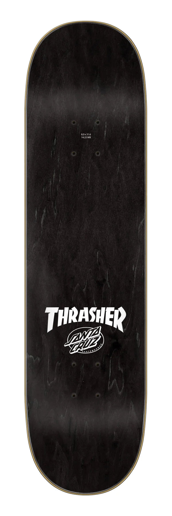 SANTA CRUZ x THRASHER - SCREAMING FLAME - WHITE - 8.0