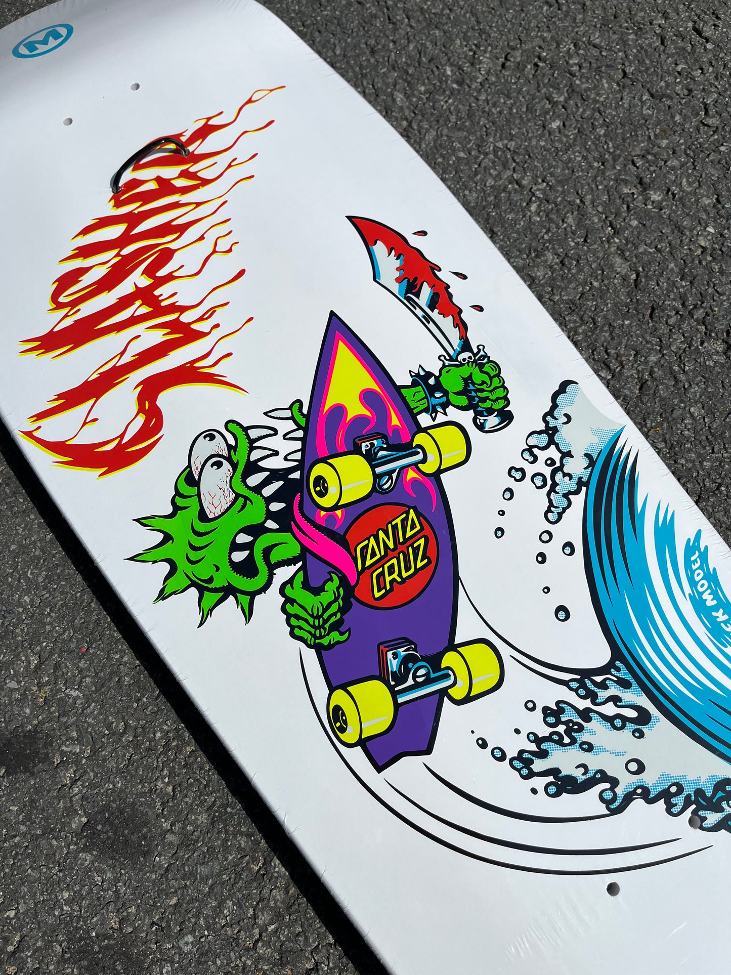 SANTA CRUZ - MEEK OG SLASHER REISSUE - WHITE - 10.1